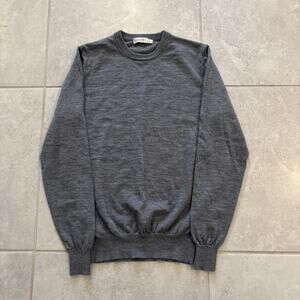 Suitsupply Sweater Mens Sz Small Gray Merino Wool Lightweight Casual Workwear